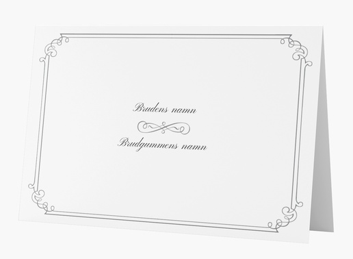 Förhandsgranskning av design för Designgalleri: Typografiskt Bröllopsinbjudningar, Vikt 18.2 x 11.7 cm