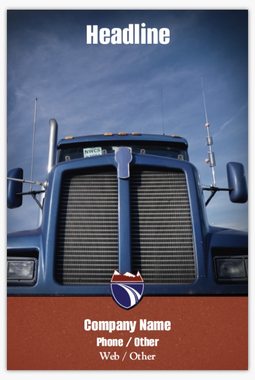 Design Preview for Design Gallery: Trucking Aluminum A-Frame Signs, 1 Insert - No Frame 24" x 36"