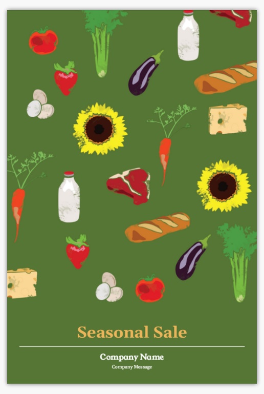 Design Preview for Design Gallery: Organic Food Stores Aluminum A-Frame Signs, 1 Insert - No Frame 24" x 36"