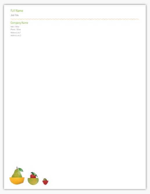 A healthy nutrition yellow green design