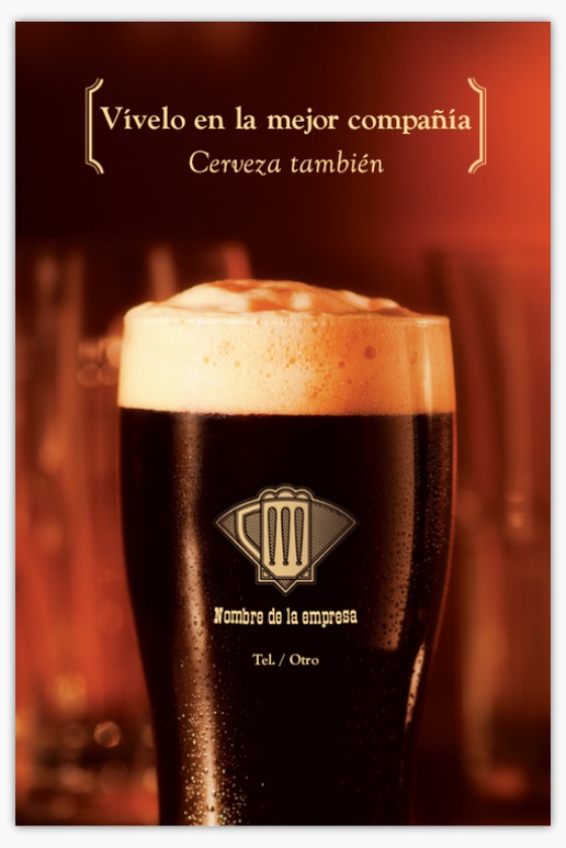Un barra cerveza diseño negro marrón