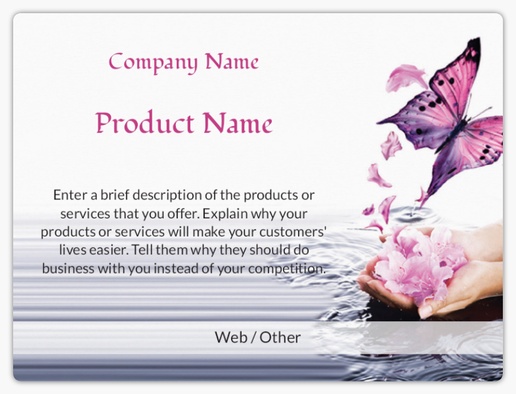 Design Preview for Design Gallery: Florals & Greenery Product Labels on Sheets, 3" x 4" Rounded Rectangle
