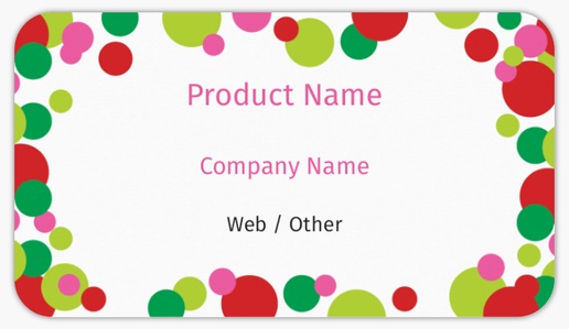 Design Preview for Holiday Product Labels on Sheets Templates, 2" x 3.5" Rounded Rectangle