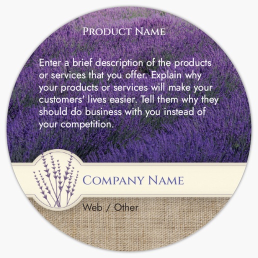 Design Preview for Travel & Accommodation Product Labels on Sheets Templates, 3" x 3" Circle