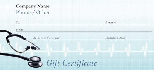 Design Preview for Conservative Gift Certificates Templates
