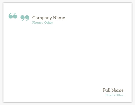Design Preview for Design Gallery: Business Services Personalized Note Cards, Flat 5.5" x 4"