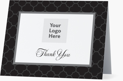 A thank you conservative white black design for Business with 1 uploads