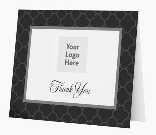 A thank you conservative white black design for Business with 1 uploads