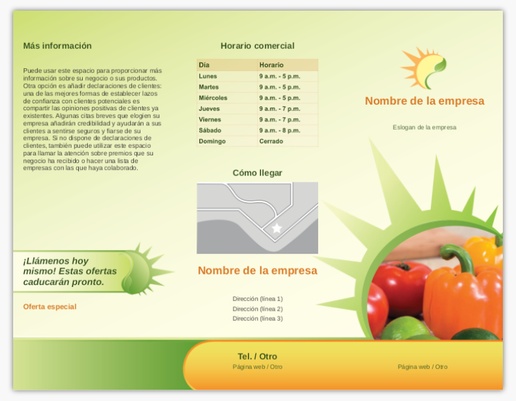Un 無農薬食品の店 orgánico diseño crema para Menús con 1 imágenes