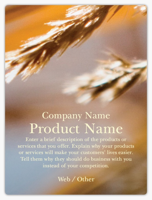Design Preview for Design Gallery: Agriculture & Farming Product Labels on Sheets, 3" x 4" Rounded Rectangle