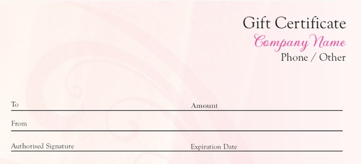 Design Preview for Art & Entertainment Gift Certificates Templates