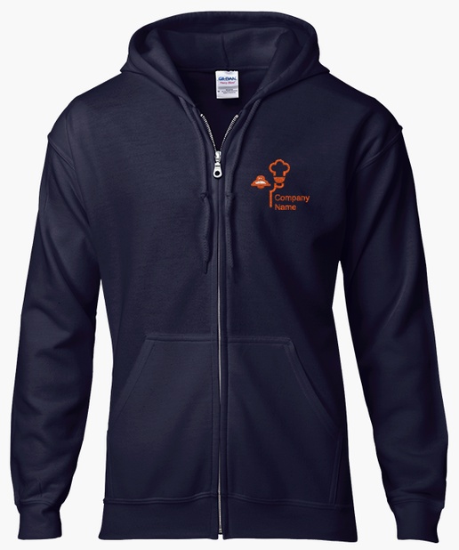 Design Preview for  JERZEES® Zip Hooded Sweatshirt Templates