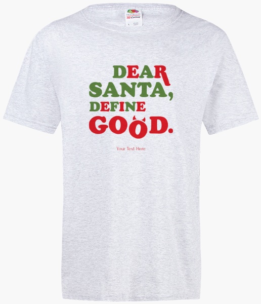 Design Preview for Christmas Fruit of the Loom® T-shirt Templates