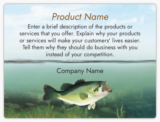 Design Preview for Animals Product Labels on Sheets Templates, 3" x 4" Rounded Rectangle