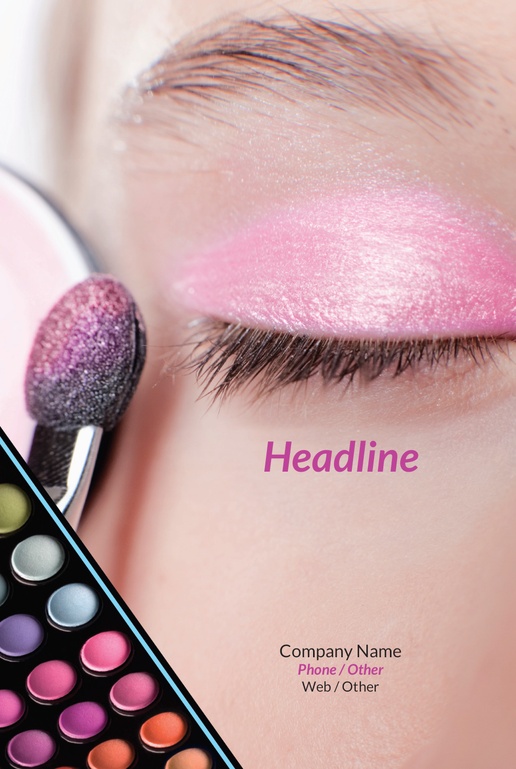 A oční make-up communicatie pink design