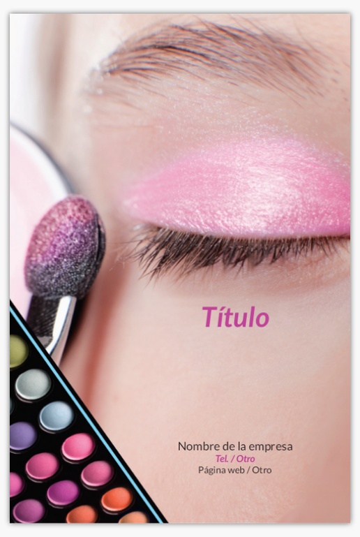 Un maquillaje para ojos comunicativa diseño gris rosa