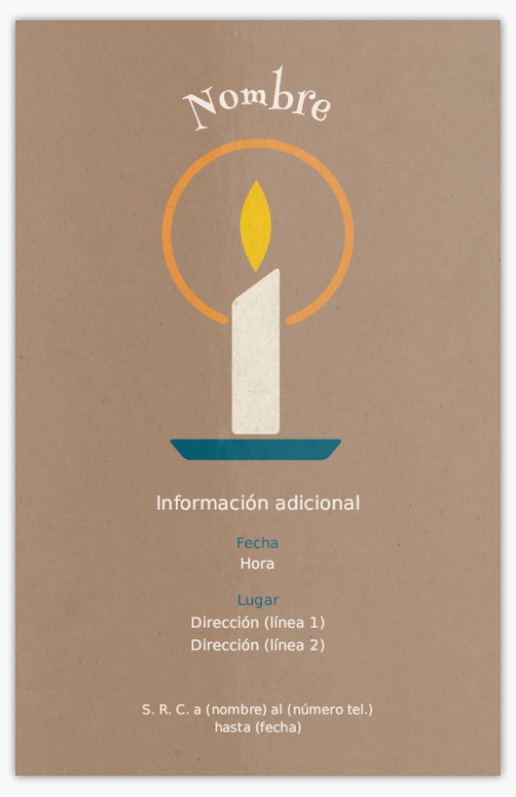Vista previa del diseño de Galería de diseños de tarjetas e invitaciones para primera comunión, Plano 18,2 x 11,7 cm