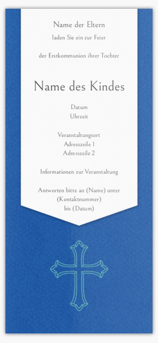 Designvorschau für Einladungen und Ankündigungen, Flach 21 x 9.5 cm