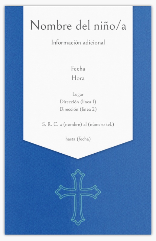 Vista previa del diseño de Galería de diseños de tarjetas e invitaciones para confirmación, Plano 18,2 x 11,7 cm