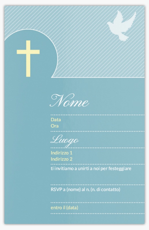 Anteprima design per Galleria di design: inviti e biglietti per cresima, Piatto 18.2 x 11.7 cm