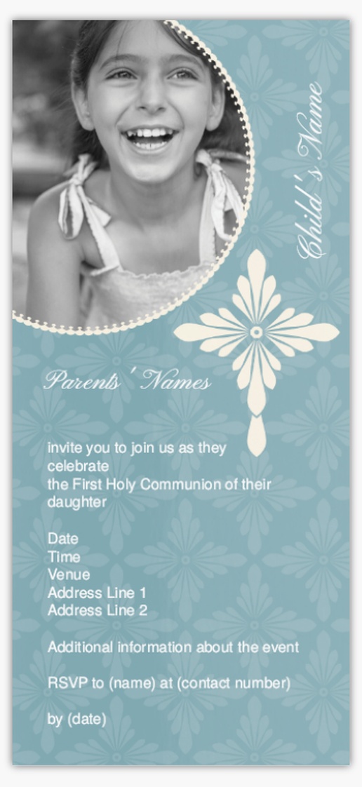 Design Preview for Design Gallery: Religious Invitations & Announcements, Flat 21 x 9.5 cm