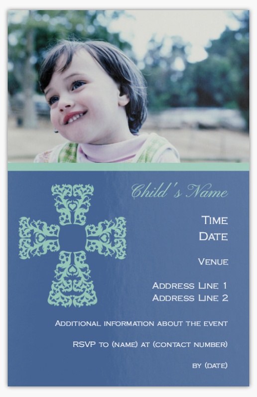 Design Preview for Invitations Templates & Designs, Flat 18.2 x 11.7 cm