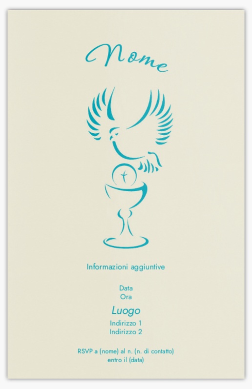 Anteprima design per Galleria di design: Inviti e biglietti per Ricorrenze religiose, Piatto 18.2 x 11.7 cm