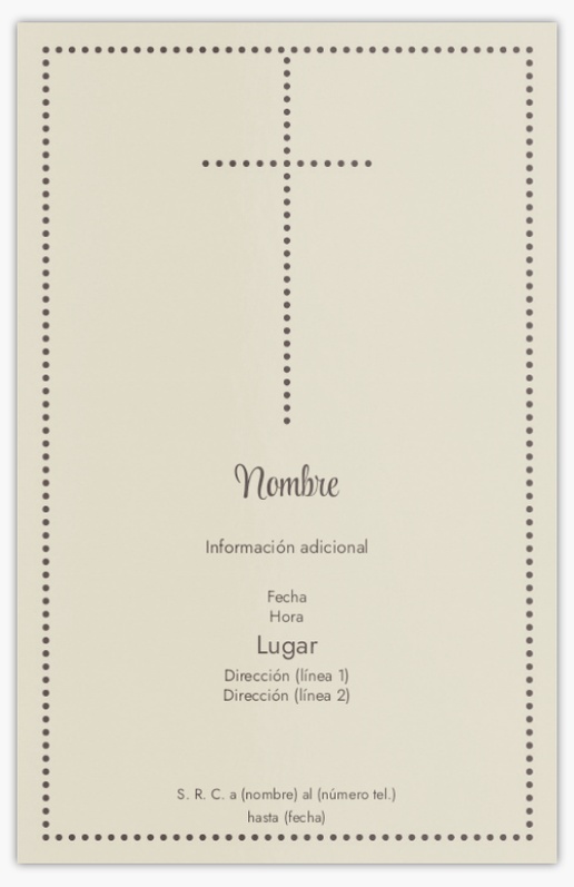 Vista previa del diseño de Galería de diseños de tarjetas e invitaciones para confirmación, Plano 18,2 x 11,7 cm
