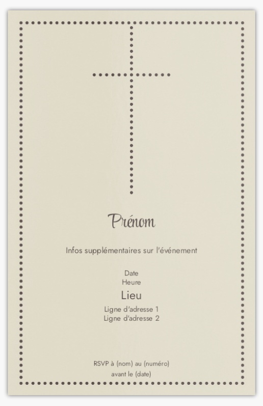 Aperçu du graphisme pour Modèles de cartes d’invitation et de faire-part, Non pliées 18.2 x 11.7 cm