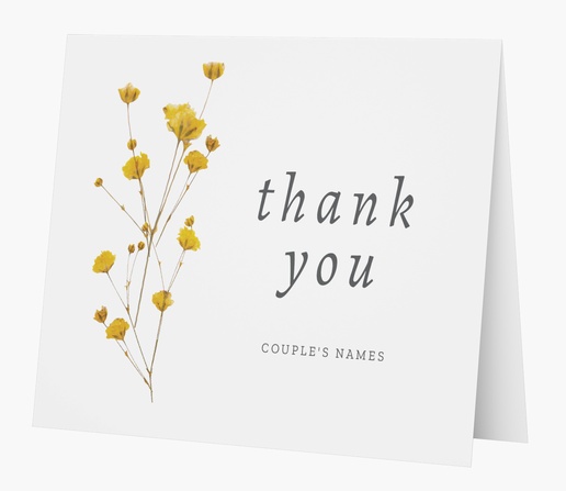 A simple yellow florals gray yellow design for Wedding