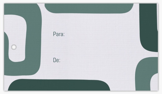 Vista previa del diseño de Galería de diseños de etiquetas colgantes para estampados y texturas, 5 x 9 cm De lino