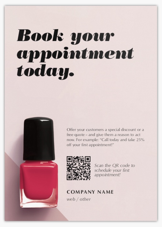 Design Preview for Design Gallery: Beauty Consulting & Pampering Postcards, A6 (105 x 148 mm)