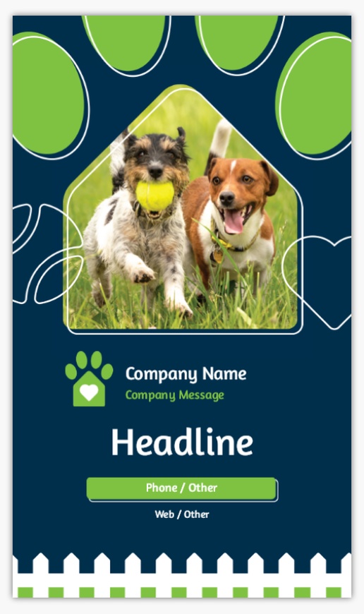 Design Preview for Pet Sitting & Dog Walking Retractable Banners Templates, Wide Size Single Sided 