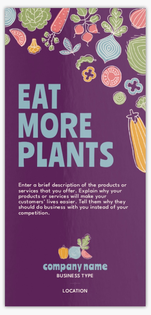 Design Preview for Design Gallery: Organic Food Stores Postcards, DL (99 x 210 mm)