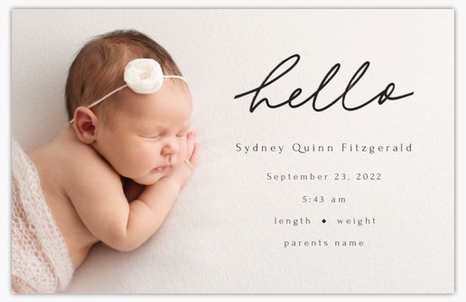 Design Preview for Design Gallery: Modern & Simple Invitations & Announcements, 4.6” x 7.2” Flat