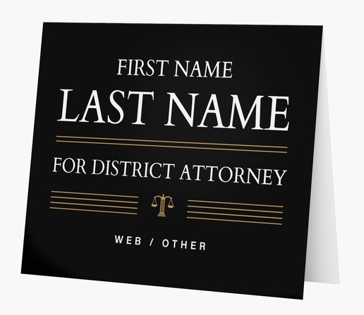 Design Preview for Law, Public Safety & Politics Personalized Note Cards Templates, Folded 5.5" x 4"