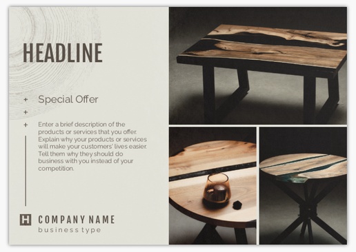 Design Preview for Design Gallery: Furniture & Home Goods Postcards, A5 (148 x 210 mm)