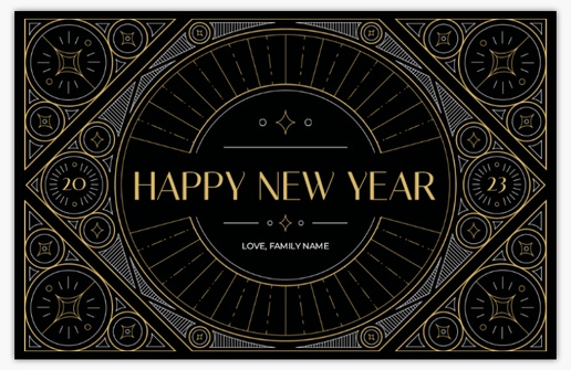 A new years intricate black gray design for Elegant