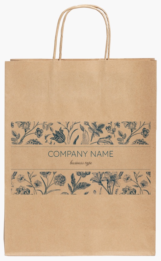 Design Preview for Design Gallery: Elegant Standard Kraft Paper Bags, 24 x 11 x 31 cm