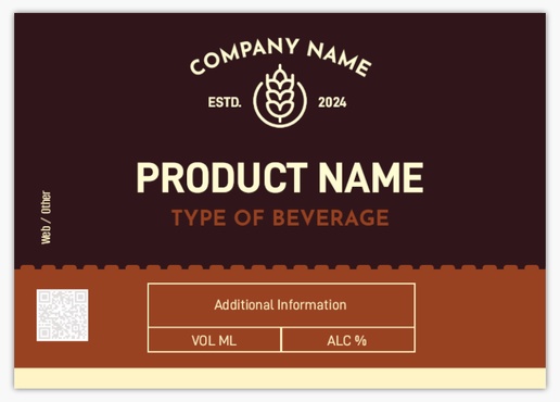 Design Preview for Design Gallery: Beer Labels, Rectangle 10.5 x 7.4 cm (A7) Horizontal