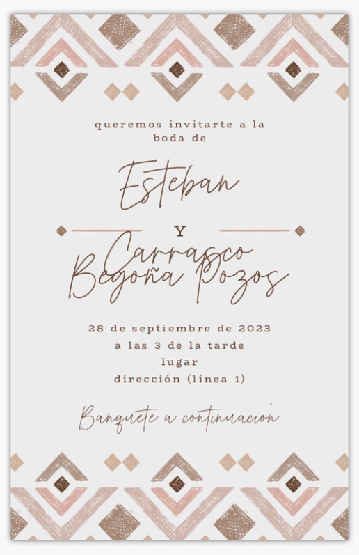 Vista previa del diseño de Invitaciones de boda, Plano 18,2 x 11,7 cm