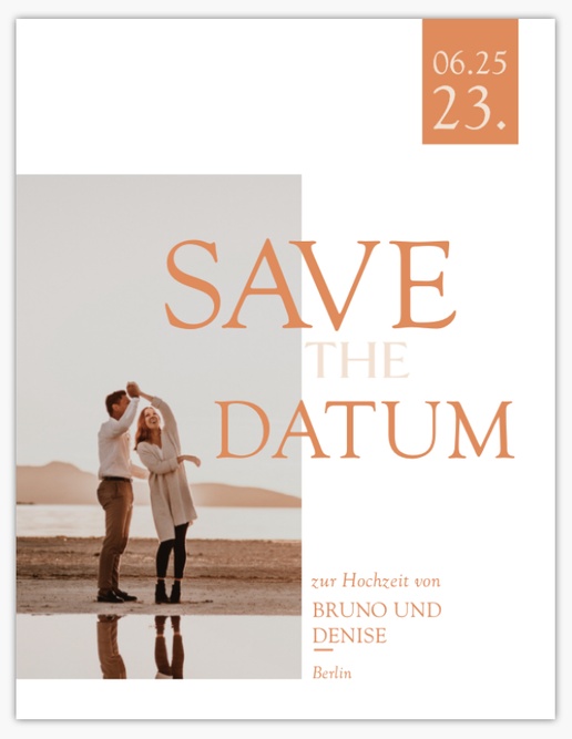 Designvorschau für Save-the-Date-Vorlagen, 13,9 x 10,7 cm
