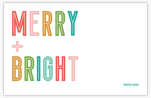 Design Preview for Design Gallery: Christmas Cards, Flat 4.6" x 7.2" 
