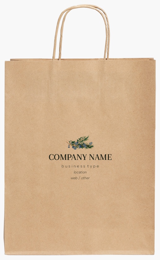 Design Preview for Design Gallery: Food & Beverage Standard Kraft Paper Bags, M (240 x 110 x 310 mm)