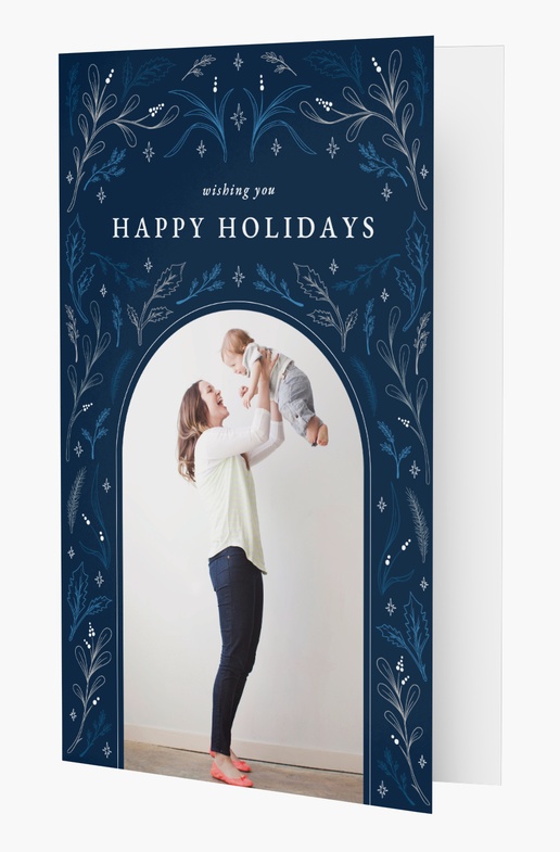 A magical winter pattern blue design for Holiday with 1 uploads