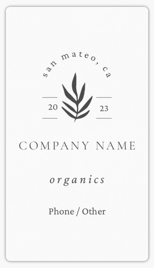 Design Preview for Design Gallery: Food & Beverage Product Labels on Sheets, 2" x 3.5" Rounded Rectangle