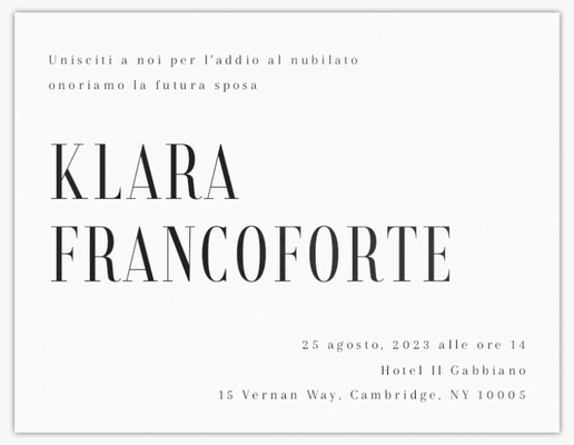 Anteprima design per Galleria di design: inviti e biglietti per minimal, Piatto 13,9 x 10,7 cm