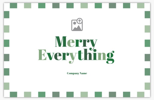 A merry holiday white green design for Business with 1 uploads