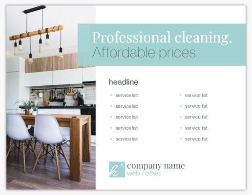 Design Preview for Cleaning Services Custom Flyers Templates, 4.2" x 5.5"