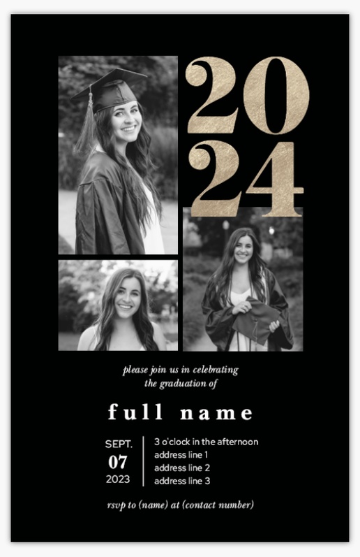 A grad classof2020 black brown design for Traditional & Classic with 3 uploads